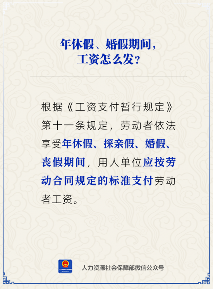 年休假、婚假、丧假期间工资照发吗？规定说清了(图1)