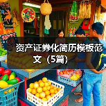 资产证券化简历模板范文(5篇)(图3) 资产证券化简历模板范文(5篇)(图3)