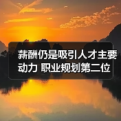 薪酬仍是吸引人才主要动力 职业规划第二位（图4）