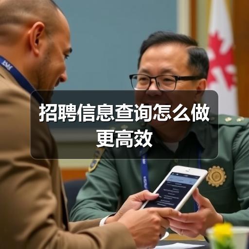 招聘信息查询怎么做更高效