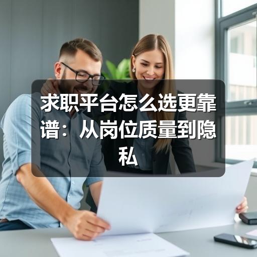 求职平台怎么选更靠谱:从岗位质量到隐私安全的实用指南(图1) 求职平台怎么选更靠谱:从岗位质量到隐私安全的实用指南