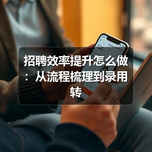 招聘效率提升怎么做:从流程梳理到录用转化的实用方法(图1) 招聘效率提升怎么做:从流程梳理到录用转化的实用方法