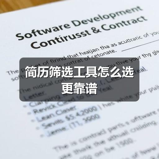 招聘简历筛选怎么选工具?这些注意事项要记牢(图3) 简历筛选工具怎么选更靠谱
