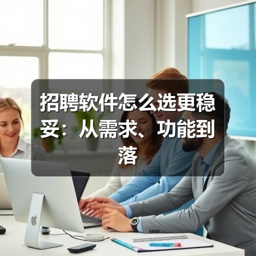 企业招聘软件选型怎么选?避开误区提高效率(图1) 招聘软件怎么选更稳妥:从需求、功能到落地的实用指南