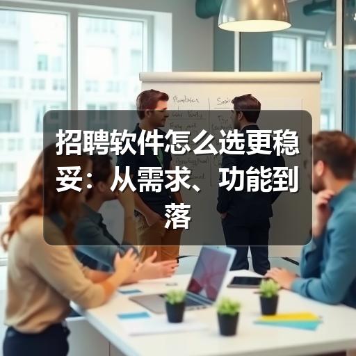 企业招聘软件选型怎么选?避开误区提高效率(图3) 招聘软件怎么选更稳妥:从需求、功能到落地的实用指南