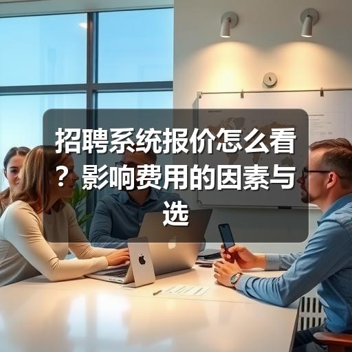 招聘系统报价怎么算?避开低价陷阱更稳妥(图3) 招聘系统报价怎么看?影响费用的因素与选型建议