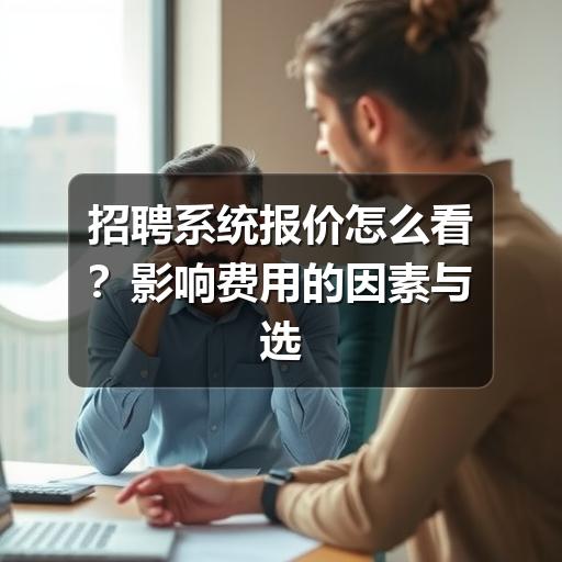 招聘系统报价怎么算?避开低价陷阱更稳妥(图1) 招聘系统报价怎么看?影响费用的因素与选型建议