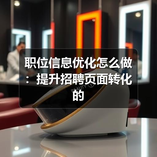 职位信息优化怎么做：提升招聘页面转化的实用指南