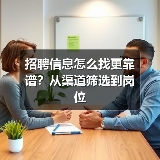 如何高效找到真实招聘信息?避开陷阱的技巧(图1) 招聘信息怎么找更靠谱?从渠道筛选到岗位判断的实用方法