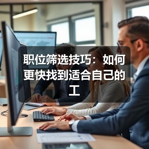 如何筛选合适岗位?避免无效投递的实战技巧(图3) 职位筛选技巧:如何更快找到适合自己的工作机会