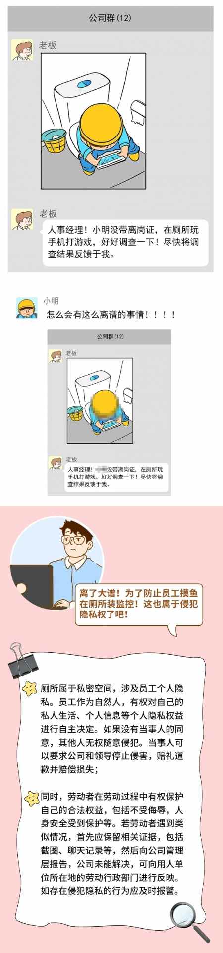 公司悄录谈话、厕装摄像头、打探婚姻？用工不得任性开除：员工隐私权边界、维权指南与实务要点(图5)